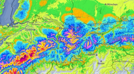 Enorme hoeveelheid sneeuw opweg naar de Alpen